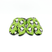 Front view of green Tabi Slippers " PANDA "