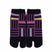Front view of short black Tabi Socks " Sankuzushi "
