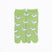 Front view of long green Tabi Socks " Shika Origami "– children's size