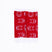 Front view of long red Tabi Socks " Roku1 "– children's size