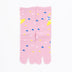 Front view of long pink Tabi Socks " Surfer "