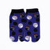 Front view of short navy Tabi Socks " Maneki Neko "