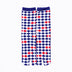 Front view of long blue Tabi Socks " Kingyo 2 "