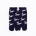 Front view of short navy Tabi Socks " Shika Hashiru "