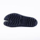 Outsole view of Dark Red×Gray Tabi Shoes " FLEECE "