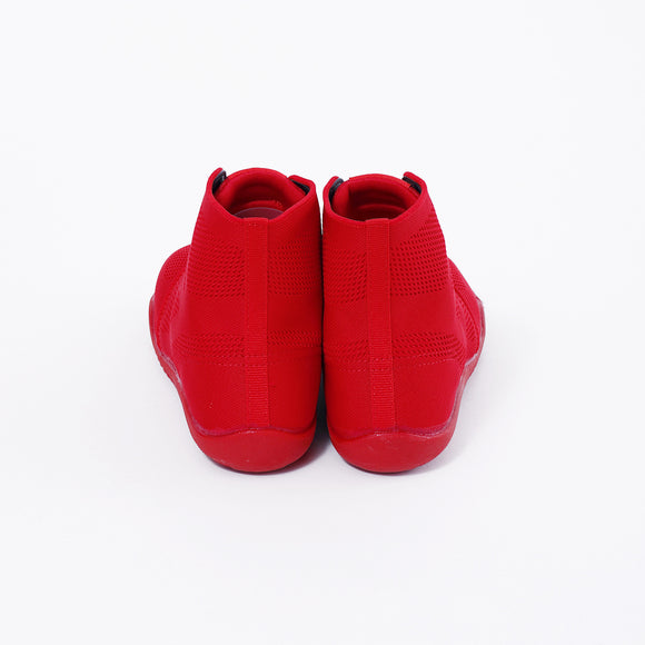 Back view of red Tabi Shoes "SPORTS JOG Ⅱ"