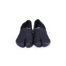 Front view of Denim Tabi Shoes " tabiRela"