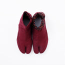 Top view of red Tabi Shoes " KAMON "